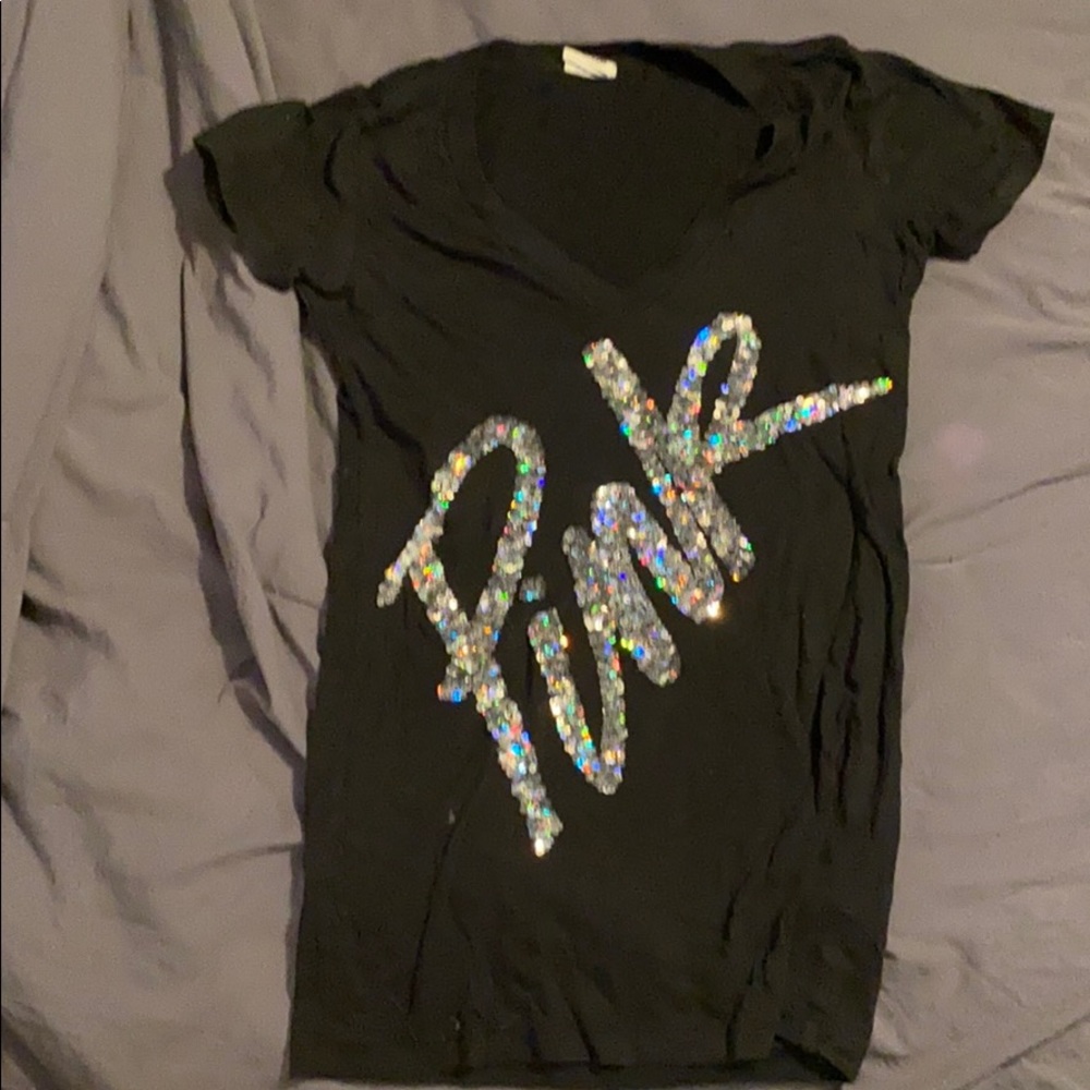 Pink bling vneck!